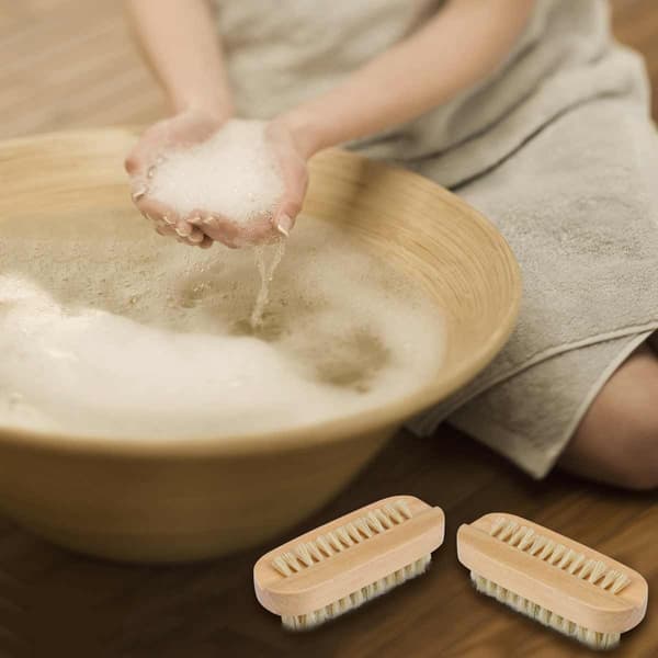 2-sidet Træneglebørste til Manicure Pedicure Kvinde