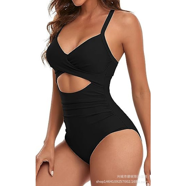 Europæisk Amazon Heldragt Sexet Udskåret Dame Badedragt Rygløs Stram Rem Bikini 1 1 M