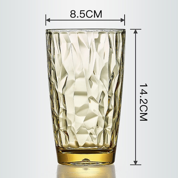Återanvändbara dricksglas i akryl, 20 oz, vattenglas i juvelfärger | BPA-fria tumblers, tål diskmaskin (översta hyllan) Style 4