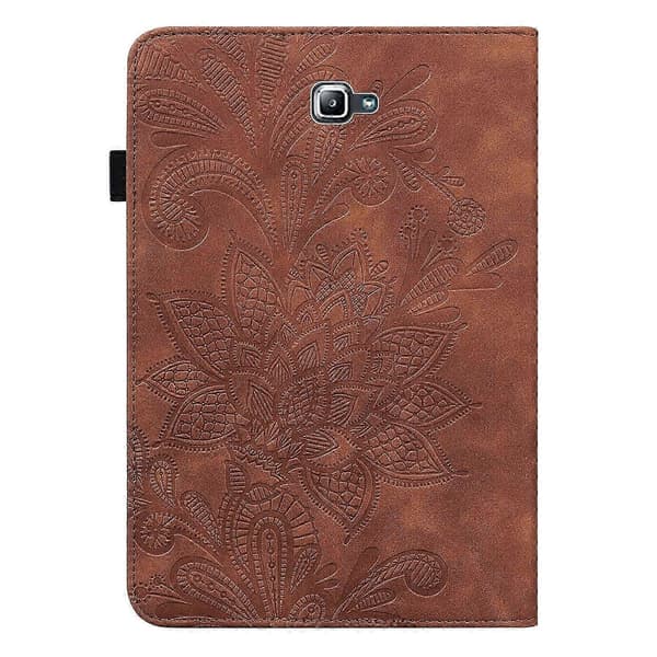 För Samsung Galaxy Tab A A6 10.1 tum 2016 Läderfodral [BR]_jar Brown