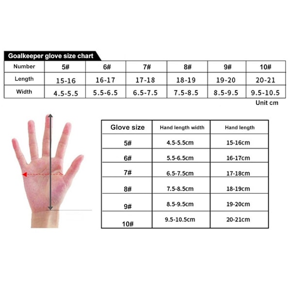 Målmandshandsker i Latex Fodboldhandsker Professionelle Til Børn Voksne orange orange #6