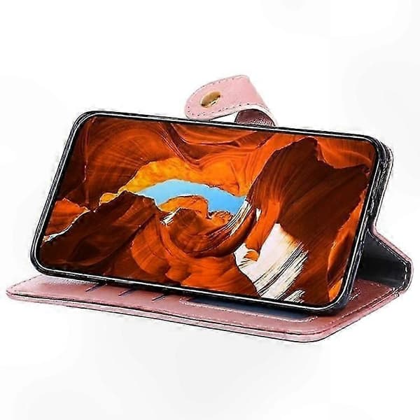 A56 5G Leather Case with Zipper - Protective Smartphone Case Rose Gold