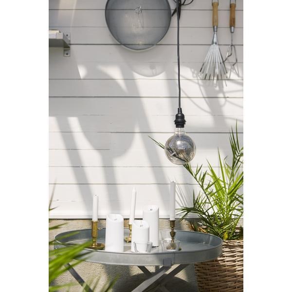 Blockljus LED med timer, vit INOMHUS/UTOMHUS Vit 13 cm White