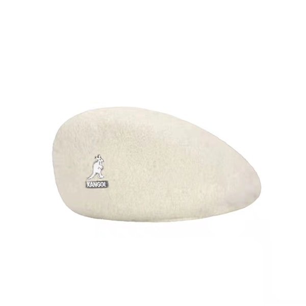 Kangol 504 Flat Cap Herrar Kvinnor Casual Basker Hatt Vinter Newsboy Caps För Herrar Kvinnor Vit-Silver vit-silver M（56-58cm）