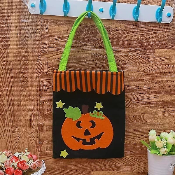 Halloween Trick Or Treat Bag Pumpkin Candy Tote Bucket Multipurpose Reusable Halloween Basket Portable Collapsible Halloween Bucket Halloween Candy Ba