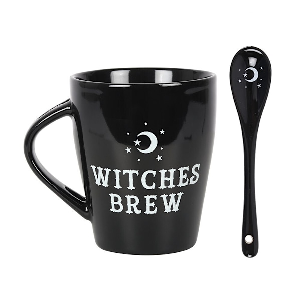 Something Different Witches Brew Muggset En Storlek Svart/Vit Black/Whit One Size Black/White