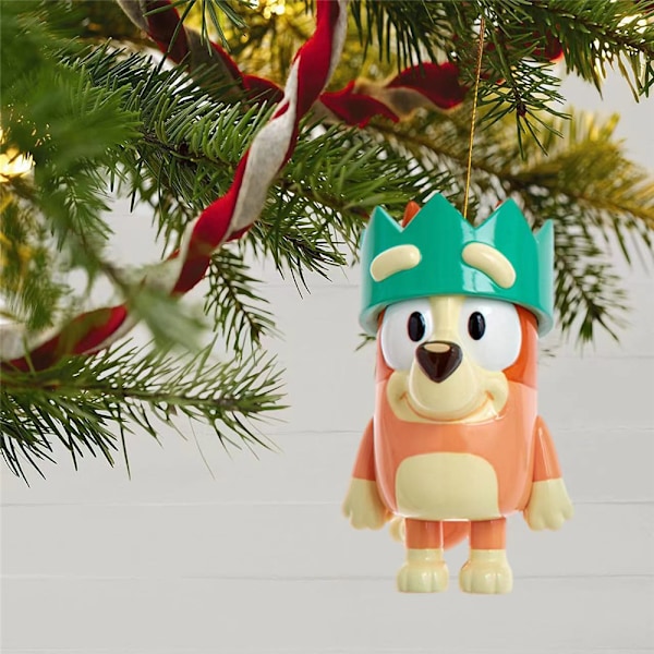 10 stk juletrepynt Bluey Hengende Dekor Cartoon Bluey Anheng for Juletre Peishylle Dørdekorasjon 10PCS
