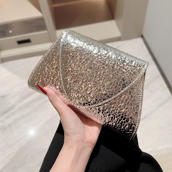 Aftonväskor Paljetter Clutch VALKOINEN white