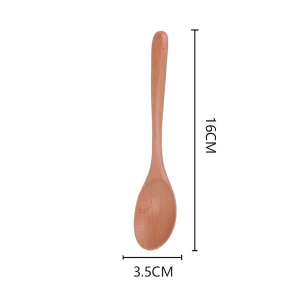 1. Puinen keittolusikka puulusikkakeittiöväline 1 pc