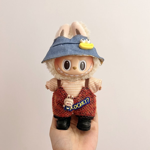 /NC/Vain Vaatteet Labubu Nukke Käsintehty Koristelu Kangas Pusero Lelu Kangas Värikäs Pukusetti Labubu Sarjakuva Mekko 14