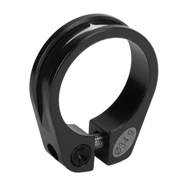 Cykelstolpeholder 34,9 mm hul design hurtigudløser korrosionsbestandig aluminium cykelstolpeholder sort