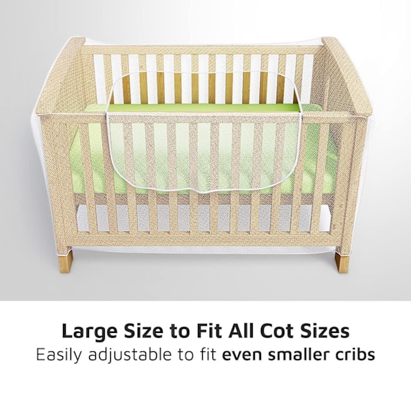 Nett for sprinkelseng, barneseng og reiseseng - Myggnett for baby - Kattenett