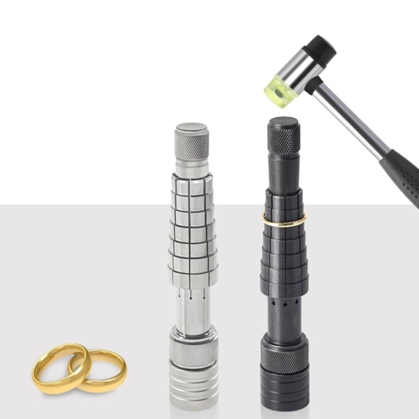 Ringsträckare Förstorare Ringsträckare Expander Ringstorleksförstorare Ringsträckare Verktyg Smyckestillverkningsverktyg för Smycken Svart Black