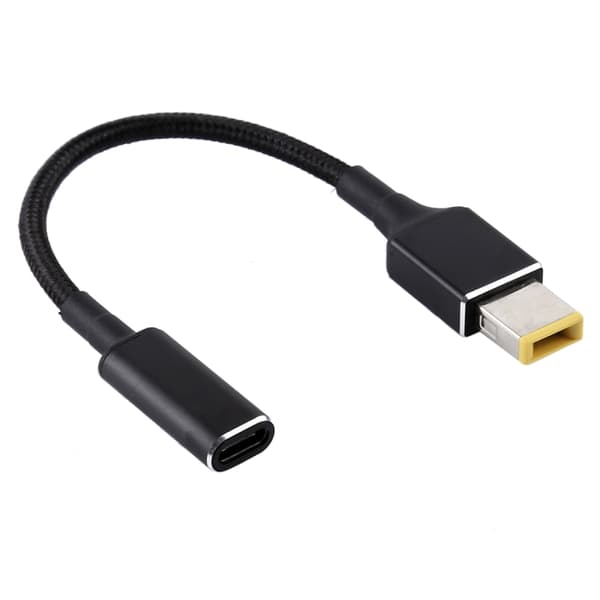 PD 100W 18.5-20V Firkantet Pin til USB Type-C Adapter Lenovo_jar