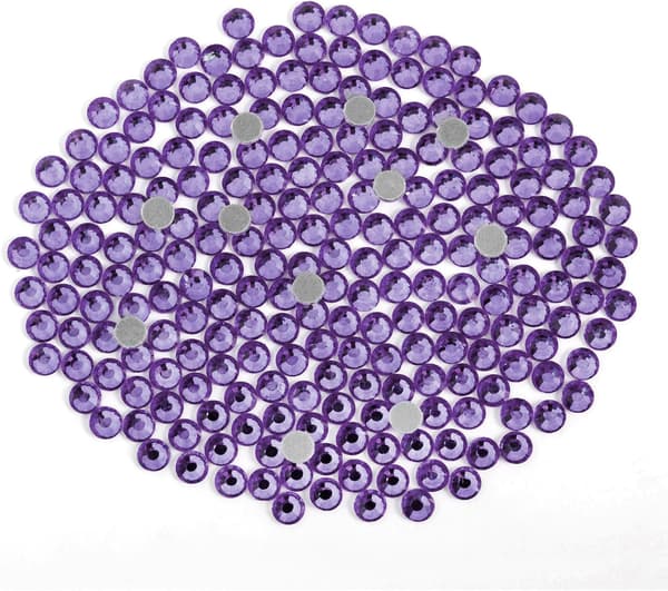 6000 stk Violet Hotfix Rhinestones, SS10, 2,7-2,9 mm til Håndværk & Tøj Violet Violet SS10