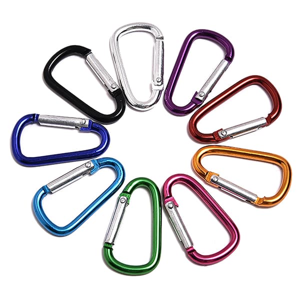 Karbinhake Nøglering Aluminiumlegering D-ring Spænde Spring Carabin - Spot Salg Purple