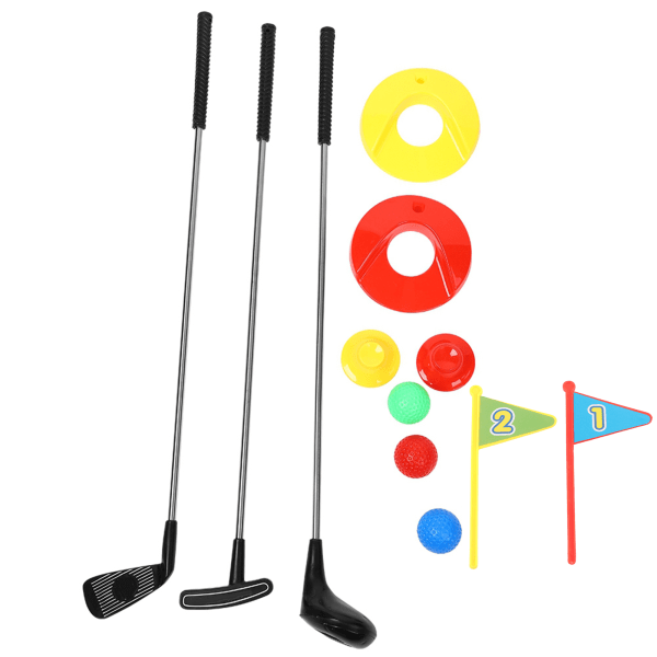 10 st Barnleksak Golfklubbor Set Set Toddler Förskolebarn Pedagogisk leksak
