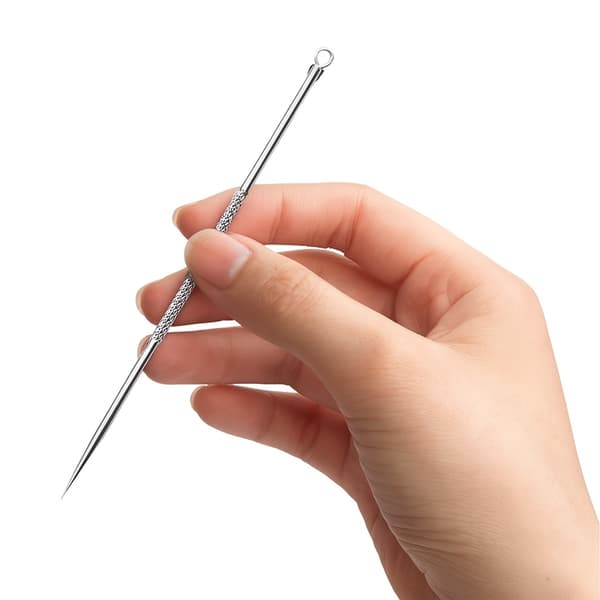 Blackhead Remover Kit / Blackhead Pinsett - Klemmer Blackheads_jar Silver silver