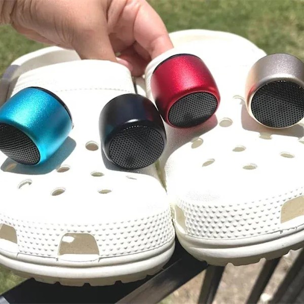 Rolig Croc Mini BT-høyttaler sjarmtilbehør julegave blue