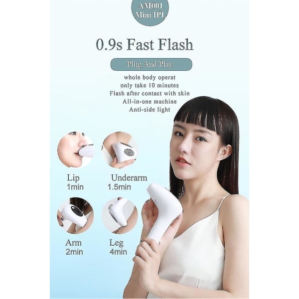 Profesjonell IPL-epilator Laserhårfjerning Fotoepilator Maskin Remover Ansikt Kropp Foto Permanent Pulserende Lys Enhet