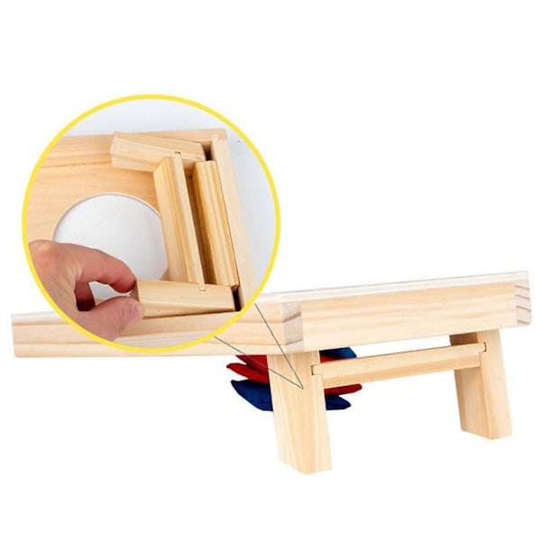 Stressiä lievittävät puiset lelut ulkokäyttöön, hernepussin heitto, Cornhole-peli, urheilu hernepusseilla ja heittolaudalla ulkotiloihin, takapihalle, nurmikolle