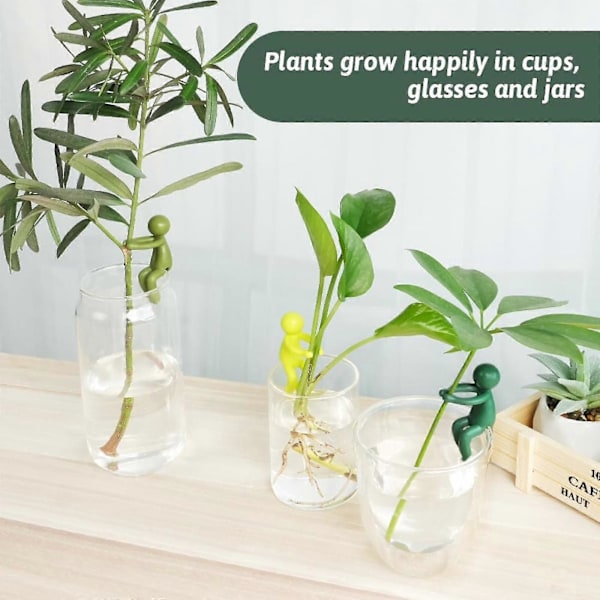 3 st Växtstöd, Plant Propagation Buddy för Groddar, Stjälkar, Skott & Sticklingar Dark Green