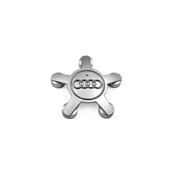Set med 4 navkapslar 4f0601165 N hjulemblem, för 135 mm navkapslar till Audi (silver) - Perfekt