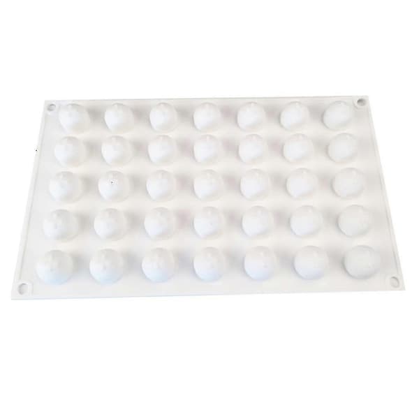 35 Huller 3D Rund Sfære Bold Silikoneform Kagedekoration Mousse Dessert Bageform DIY Bageværktøj_jar