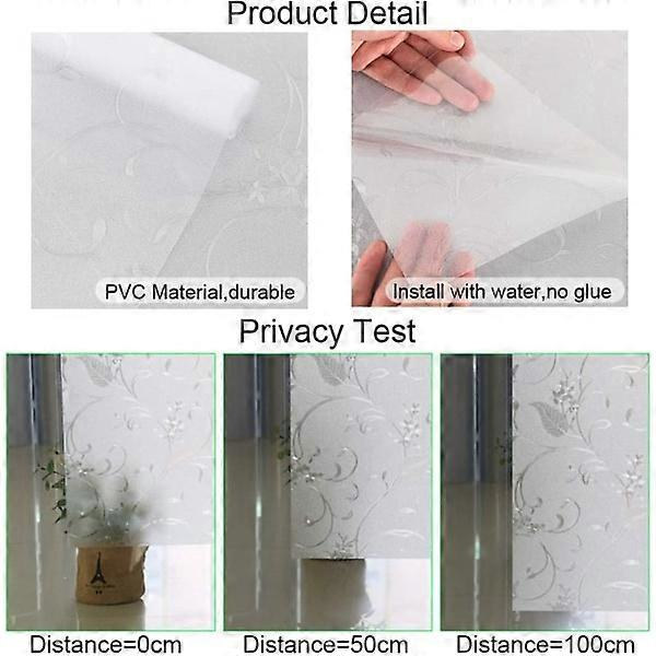 Window Film Self-Adhesive Window 30x200cm Electrostatic Prot
