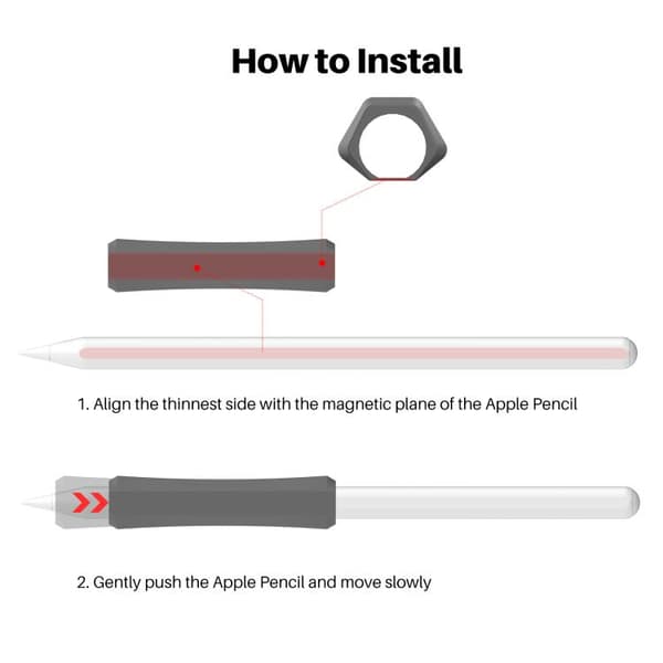Silikongrep for Apple Pencil 2 / Pro_jar