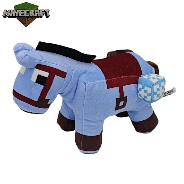 MINECRAFT Creeper Enderman Plysdyr Teddy Toys Plys Min Verden Fyldt Dyr Legetøj 30cm Blue Square Horse