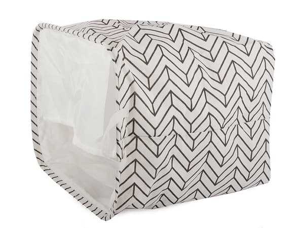 Hopfällbar Tvättkorg - 90L White_jar White Vit (Mönstrad)