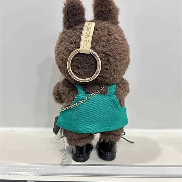 17cm Pehmolelujen Vaatteet Labubu The Monsters Asusteet Vaatteet Sarjakuva Vihreä Kahvi Mekko Joulupukkihattu Huivi EE19AT250307.Ca