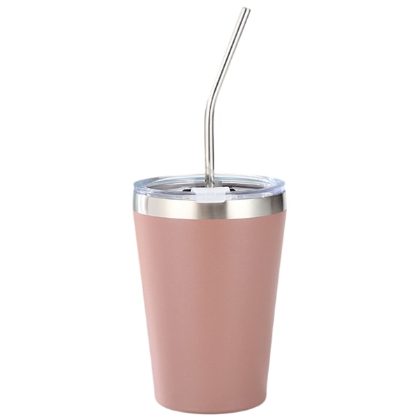 Rustfrie Barnekrus med Sølebestandig Lokk, Sugerør & Silikonhylser, 355 ml, BPA-frie, Isolerende, for Kalde & Varme Drikker Style 4