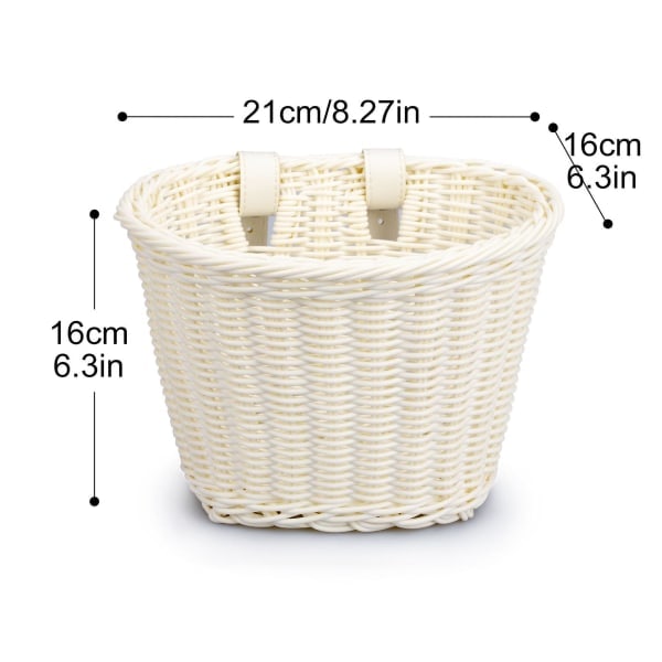 Sykkelkurver for barn Håndvevd sykkelkurv Plastkurv