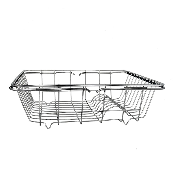 Dish Rack for Sink – Adjustable Stainless Steel Mesh Basket