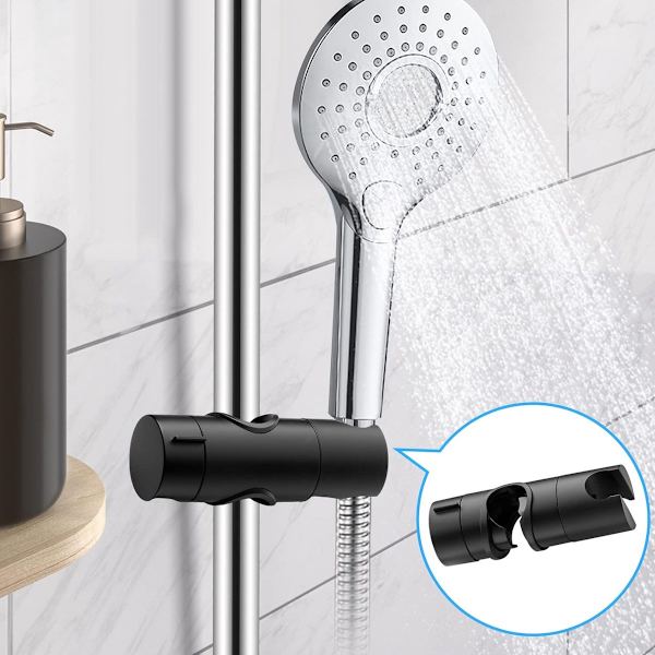 Dusjhodeholder - Dusjhodeholder - Dusjhode - Justerbar dusjhodeholder - Universal svart dusjhodeholder - Dusjhodeholder