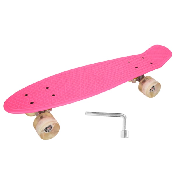 Bärbar skateboard för barn med fyra slitstarkt blinkande hjul för Kid Playpink