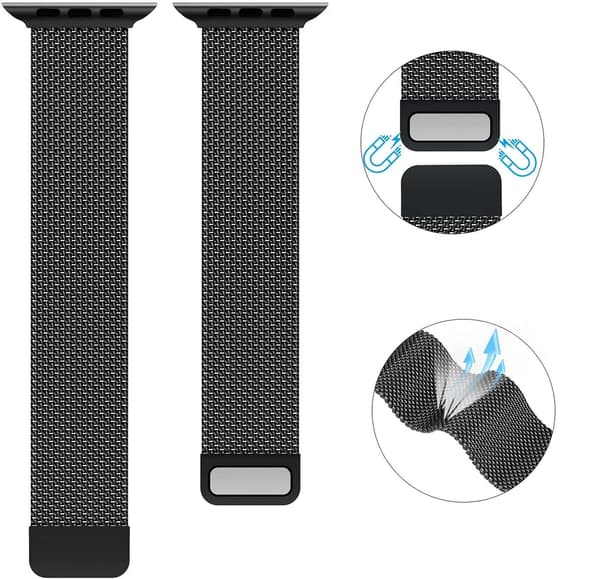 Armbånd til Apple Watch - Loop Black_jar Black 38/40/41mm - Svart