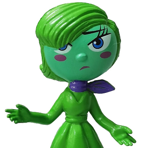6 st Disney Pixar Insidan Ut Glädje Riley Ångest Ledsenhet Actionfigur Leksak Barn Present Skrivbordsmodell Figurer Dockdekorationer Tårtdekoration Leksats