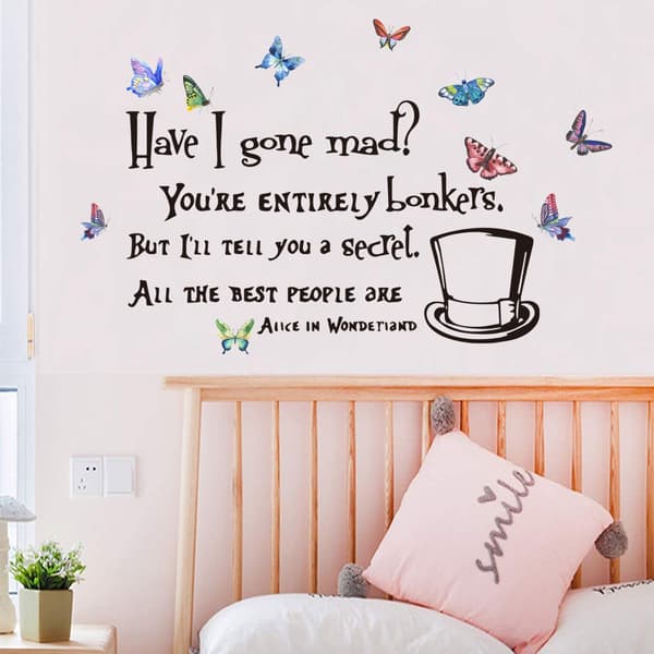 Creative English Text I Went MSD Butterfly Magic Hat Living Room c_jarx