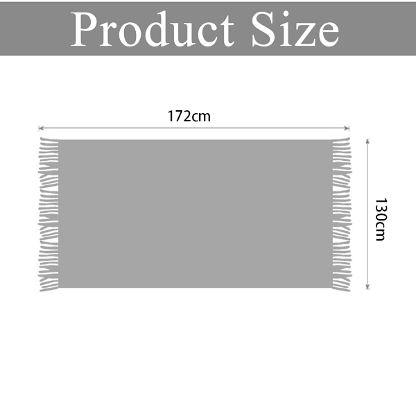 Kastfilt för soffa, hösttexturerad stickad filt med fransar, mysig vävd boho-sängfilt för soffa, säng, stol, akryl vågmönster 127x152 cm off-white