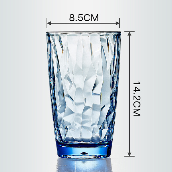 Återanvändbara dricksglas i akryl, 20 oz, vattenglas i juvelfärger | BPA-fria tumblers, tål diskmaskin (översta hyllan) Style 1