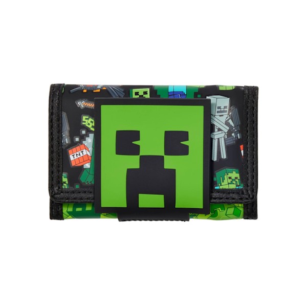 Minecraft - Lommebok for barn | Gutter Jenter Creeper Grønn eller Svart Lommebok | Spillvarer Gave One Size, GRON, One Size, Casual, Grønn, One Size, Casual