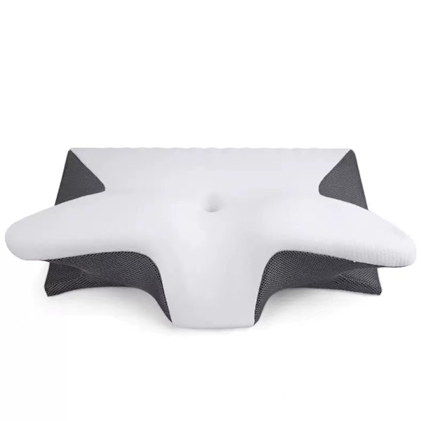 Fjärilpute nakkepute sovepute memory foam langsom gjenoppretting hotell null trykk pute kjerne cervikal grey