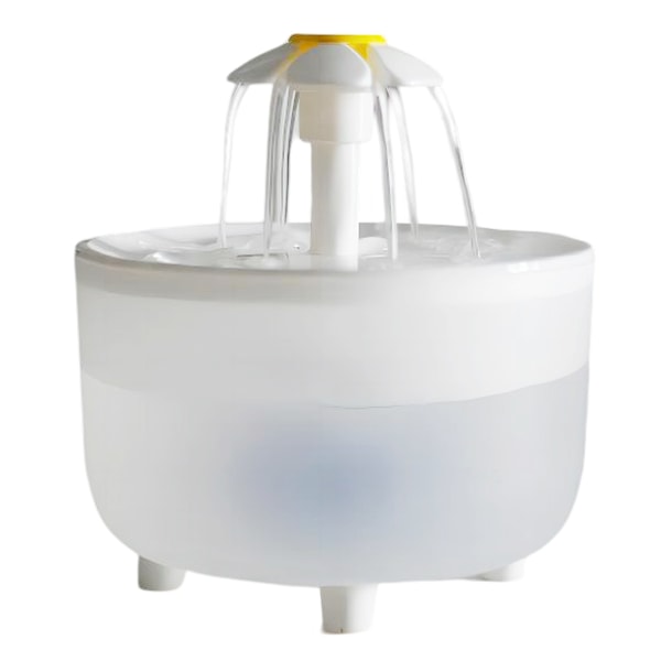 Automaattinen kiertävä juoma-automaatti kissoille, älykäs vesisäiliö lemmikeille, virtaava vesi kissanpennuille, valkoinen himmeä kansi trumpet White frosted cover
