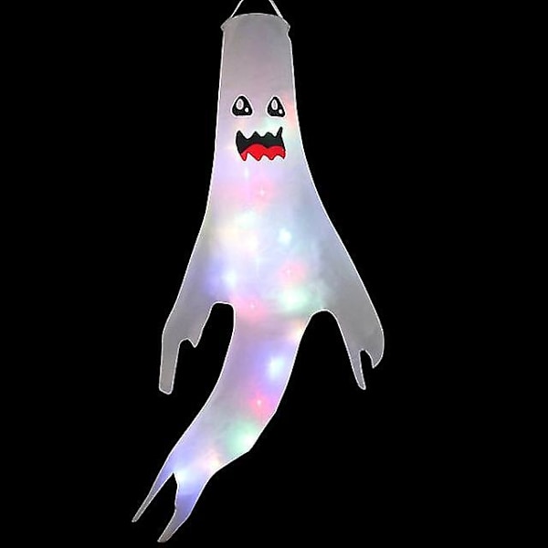 Halloween dekorasjon Spectre hengende pynt LED-lys utendørs tre hengende fest Halloween rekvisitter LED Cute 120x60cm