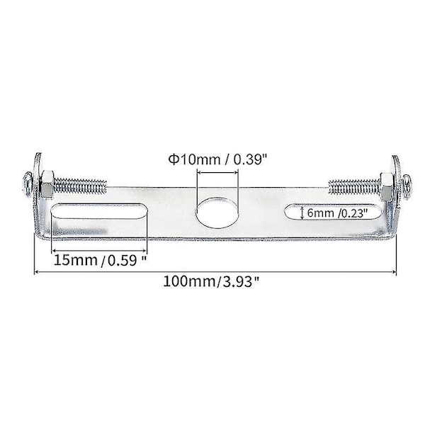 6 stk Taklampefeste Taklampesplate Holder Taklampesplater 95mm Med Skruer Taktilbehør Belysning - På lager (FMY) 85mm