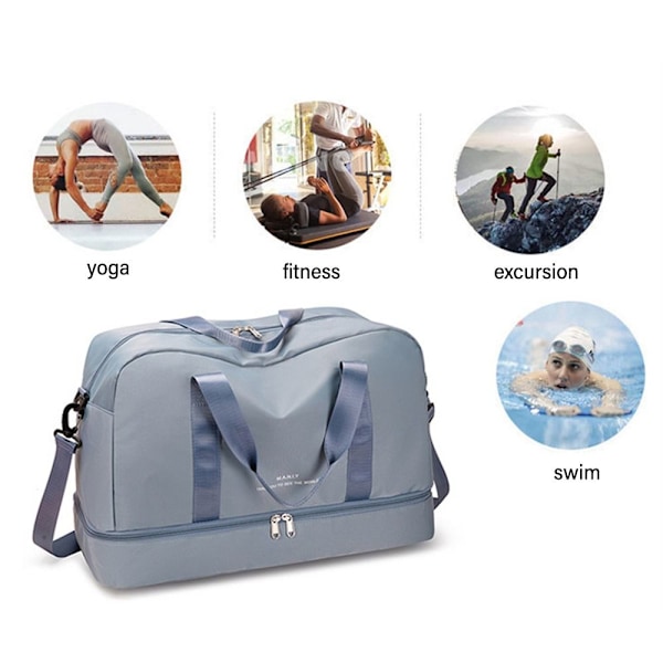Reisevesker for kvinner Weekender-håndveske LILLA Purple
