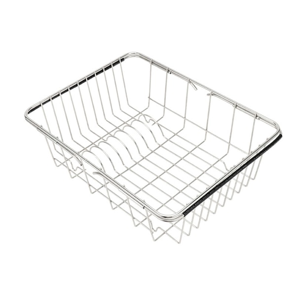 Dish Rack for Sink – Adjustable Stainless Steel Mesh Basket
